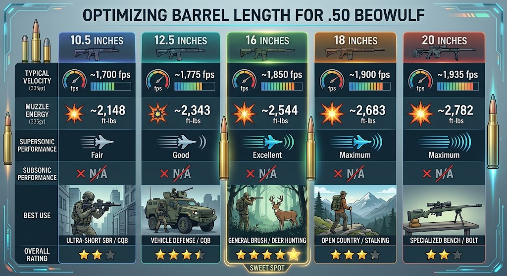 Best Barrel Length For 50 Beowulf