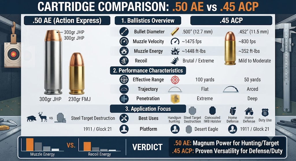 .50 AE vs .45 ACP