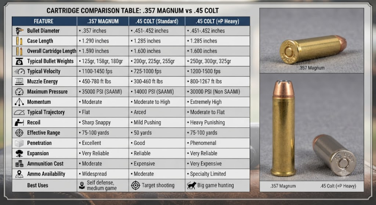 .357 vs 45 Colt
