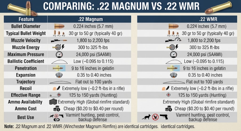 22 Magnum vs 22 WMR