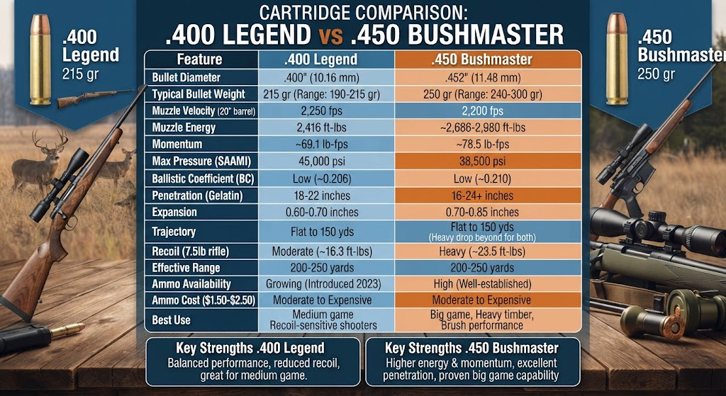 400 Legend vs 450 Bushmaster