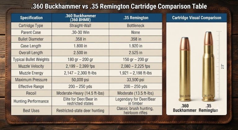 .360 Buckhammer vs .35 Remington