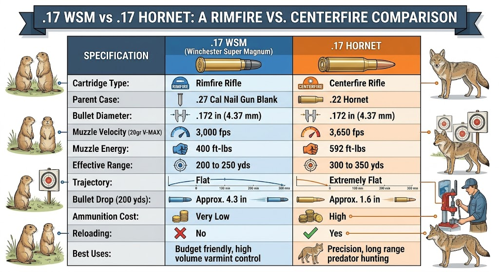 .17 WSM vs .17 Hornet