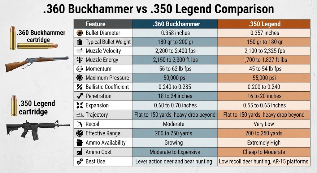 .360 Buckhammer vs .350 Legend