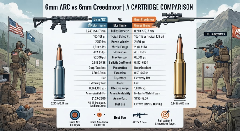 6mm ARC vs 6mm Creedmoor