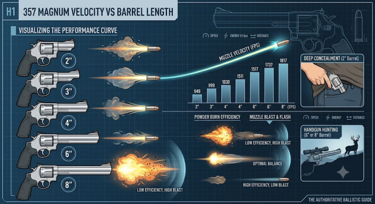357 Magnum Velocity vs Barrel Length