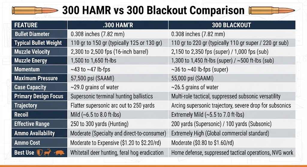 300 HAMR vs 300 Blackout 300 HAMR vs 300 Blackout