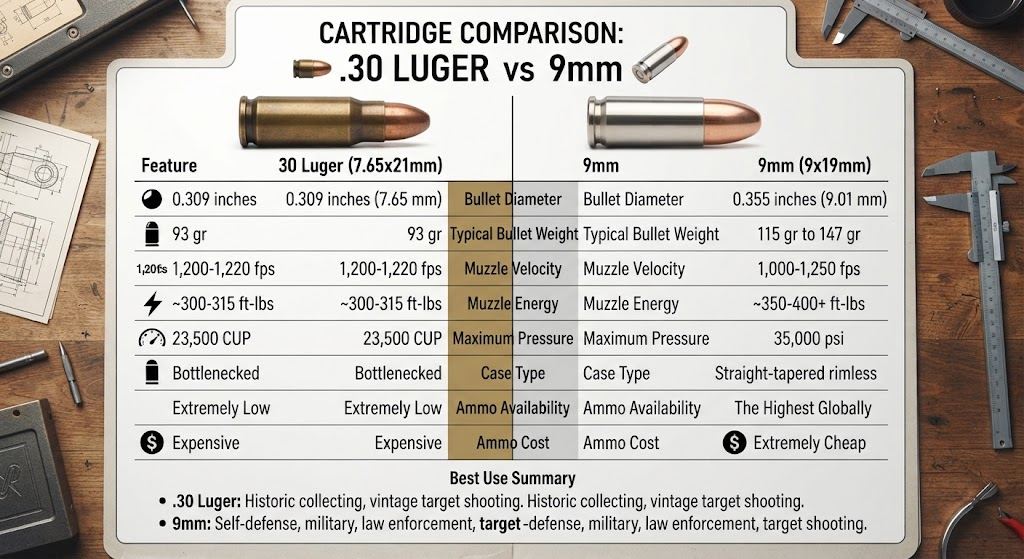 30 Luger Vs 9mm