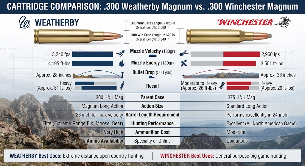300 Weatherby Magnum vs 300 Winchester Magnum