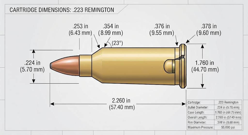 .223 Remington Case Dimensions .223 Remington Case Dimensions