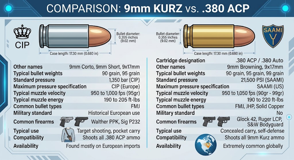 9mm Kurz vs 380