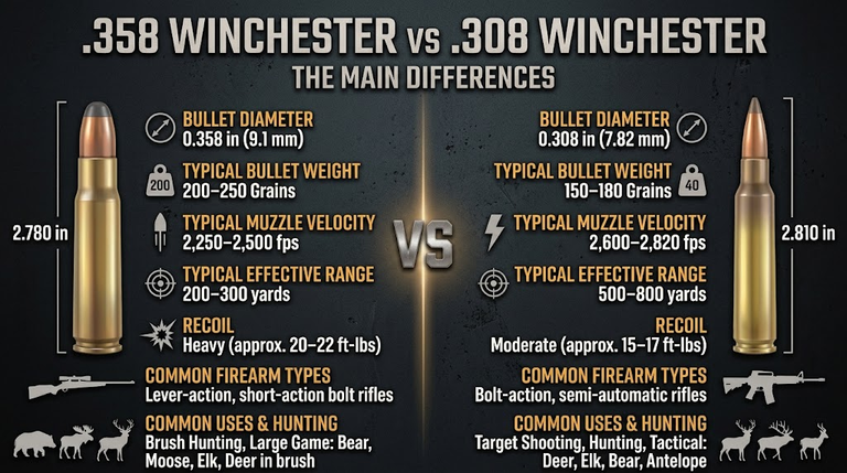 358 Winchester vs 308