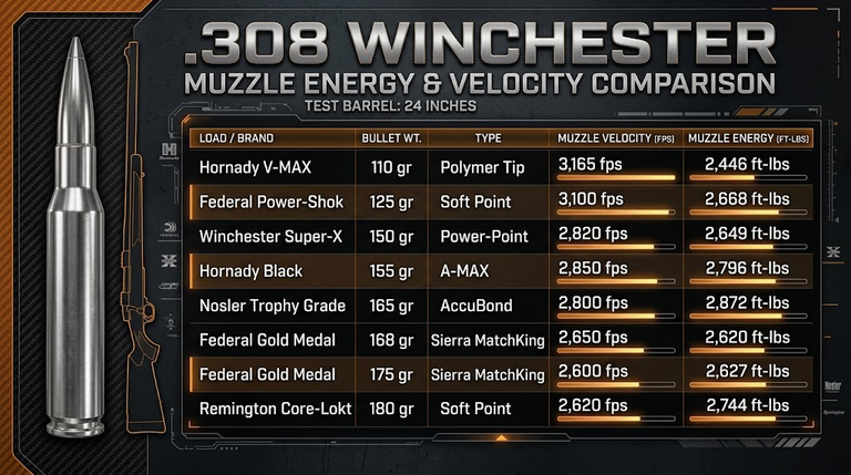 308 Muzzle Energy