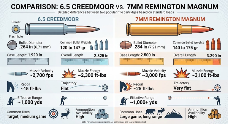 6.5 Creedmoor vs 7mm Mag