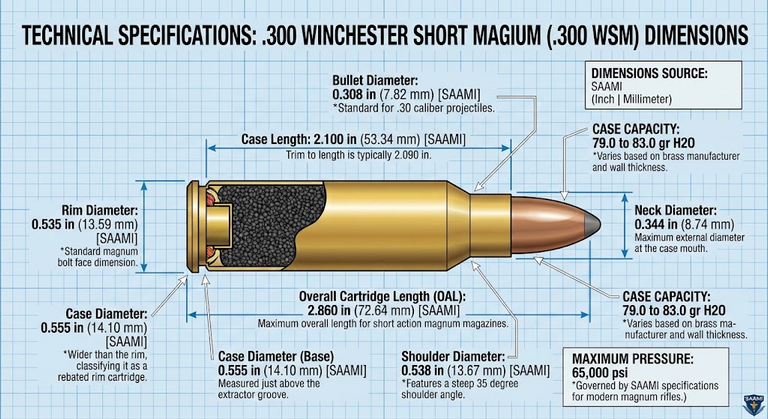 300 WSM Dimensions