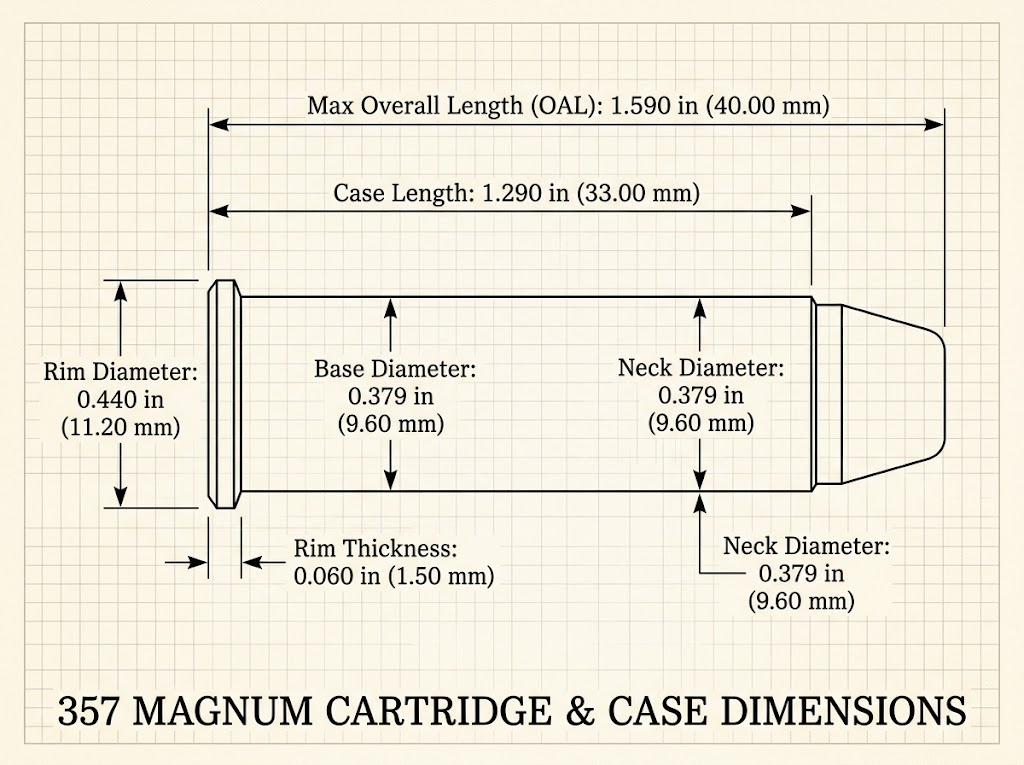 357 Magnum Case Dimensions 357 Magnum Case Dimensions