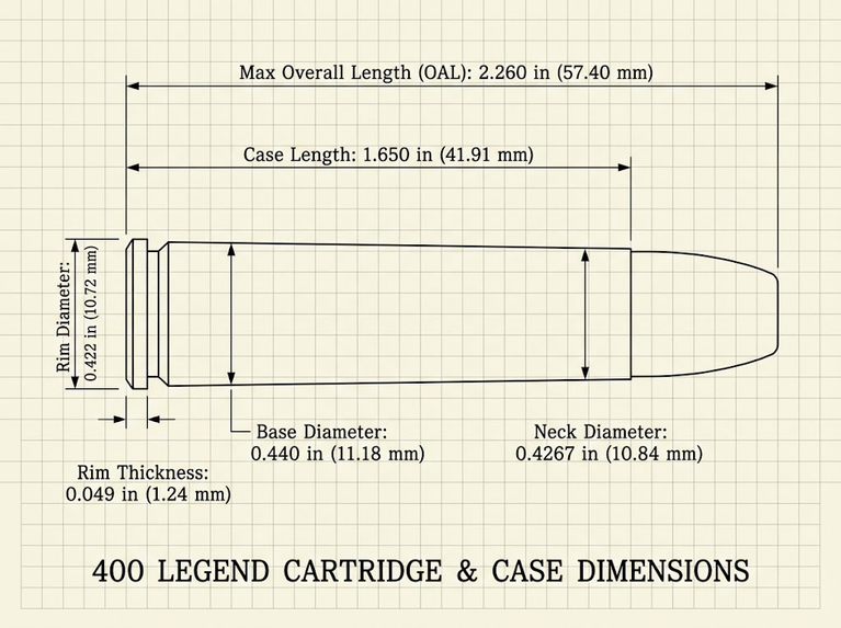 400 Legend Case Dimensions