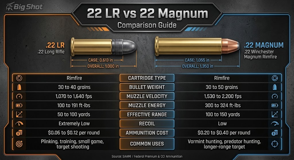 22 LR vs 22 Magnum