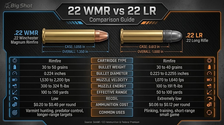 22 WMR vs 22 LR