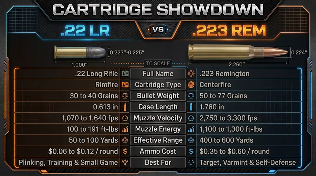 .22 LR vs .223