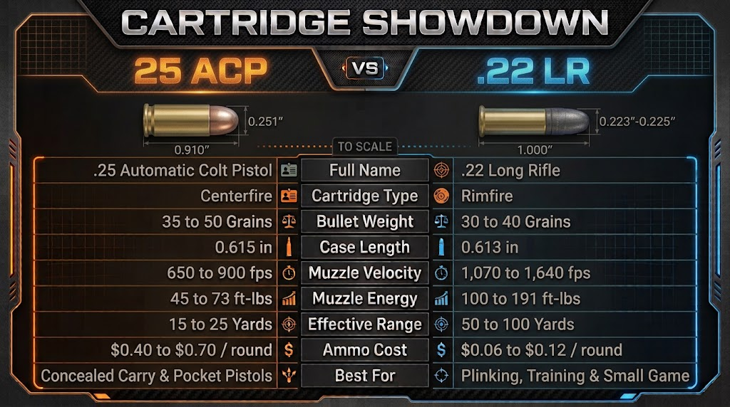 25 ACP vs 22 LR