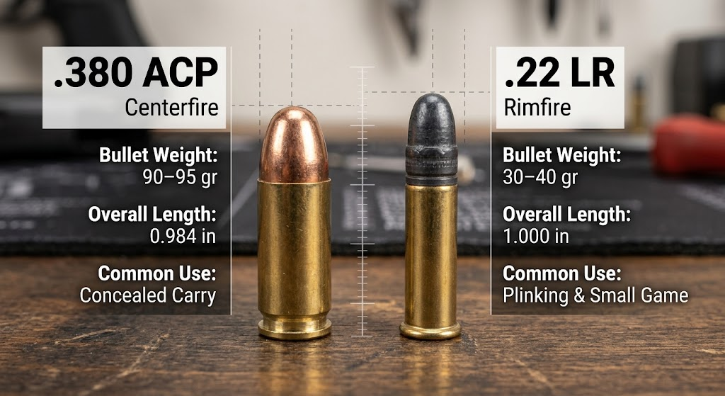 380 vs 22 LR 380 vs 22 LR