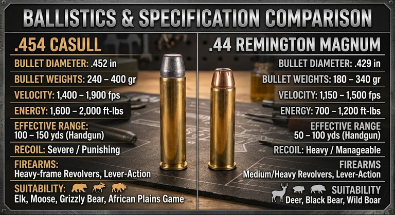 .454 Casull vs .44 Magnum