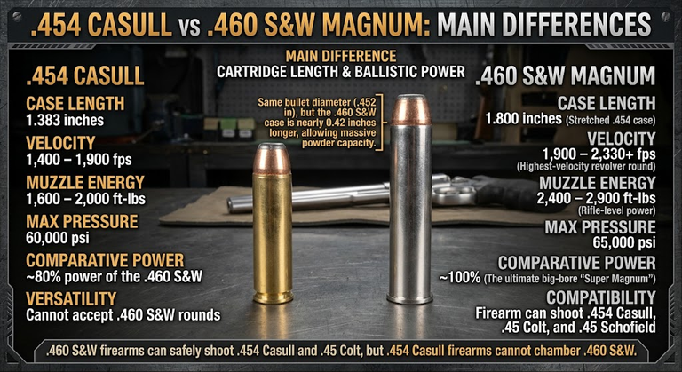 .454 Casull vs .460 S&W