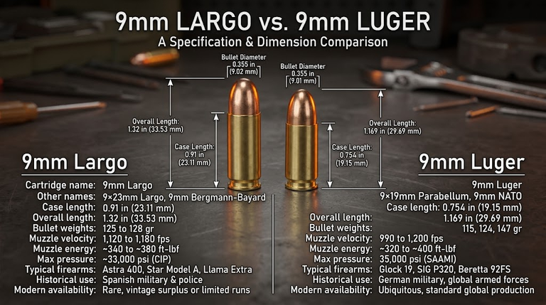 9mm Largo vs 9mm Luger