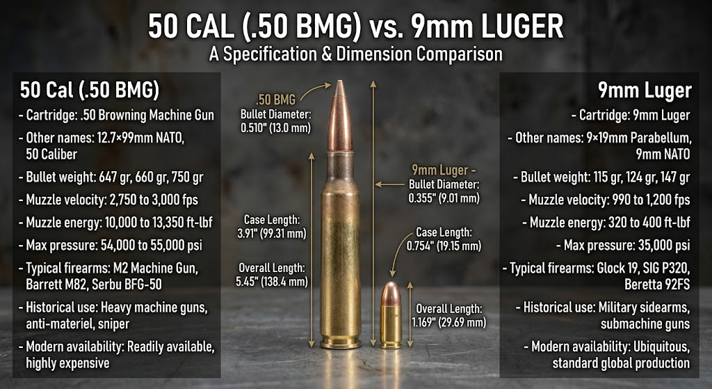 50 cal vs 9mm