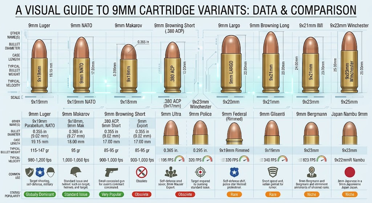 9mm Rounds Types