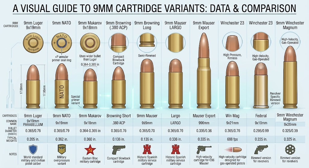 9mm Bullet Size