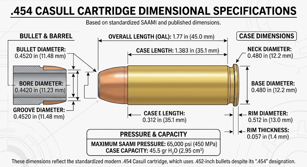.454 Casull Cartridge Dimensions – Case Dimensions
