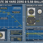 36 Yard Zero: 25,50,100+ Yards Target Charts