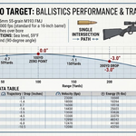 100 Yard Zero Target: Chart & 25,50+ Yards Data